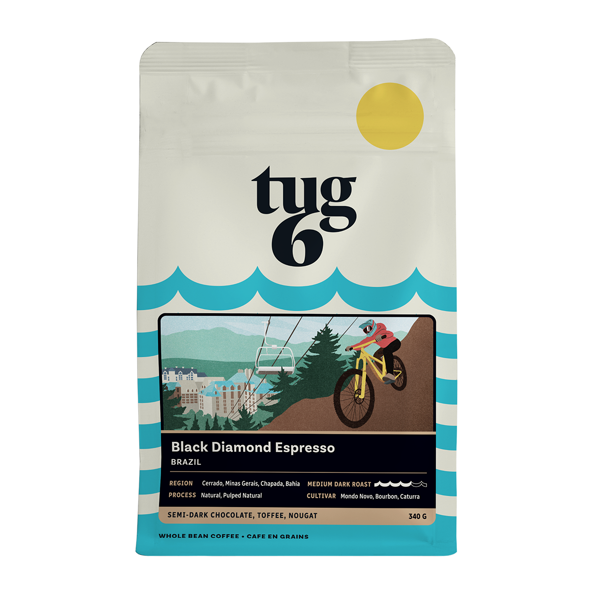 Tug 6 Espresso Sampler Pack 3 x 200 g: Beachcruiser, Black Diamond, Freestyle