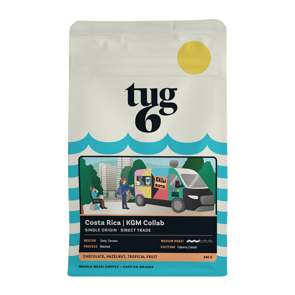 Tug 6 Single Origins Sampler Pack 3 x 200 g: KGM Collab, Colombia, Guatemala