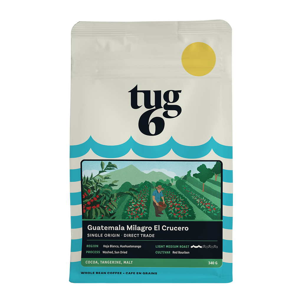 Tug 6 Single Origins Sampler Pack 3 x 200 g: KGM Collab, Colombia, Guatemala