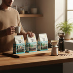 Tug 6 Single Origins Sampler Pack 3 x 200 g: KGM Collab, Colombia, Guatemala